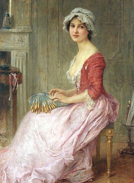 Charles-Amable Lenoir The Seamstress China oil painting art